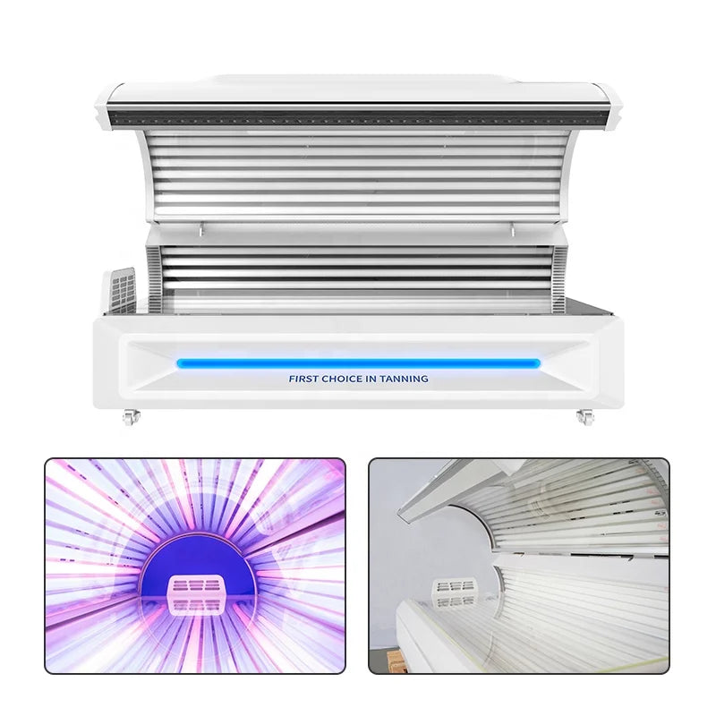 Beds Horizontal Solarium tanning machine for whole body  customized logo UV tanner