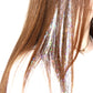 120cm/150Pc  Sparkle Shiny Hair Tinsel Hair Extensions Dazzles Women Hippie for Braiding Headdress Hair Braiding Tools