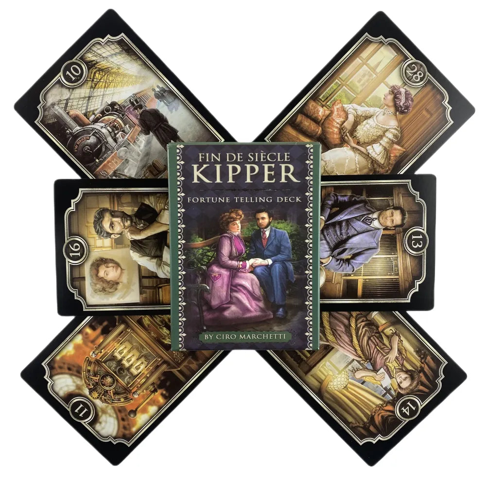 Fin De Siecle Kipper Oracle Cards A 39 Tarot English Visions Divination Edition Fortune Telling Deck Borad Playing Games