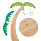 Wooden Banana Rack Hanging Kitchen Rack Simulated Leaf Decorative Fruit Vertical Storage Rack with Hook Kitchen Decoration