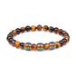 Tiger Eye Stone Smart Discolor Bracelets Mood Emotion Feeling Change Jewelry Nature Hematite Beads Temperature Sensing Bracelets