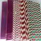 25pcs Metallic Gold Foil Heart Star Stripe Paper Straws Silver Foiled Chevron Bronzing  Drinking Straw Wedding Party Decoration