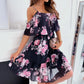 Woman Dress 2022 Summer Floral Printed Sexy Spaghetti Strap Off Shoulder Dress Casual Ladies Holiday Beach Boho Dresses Vestidos