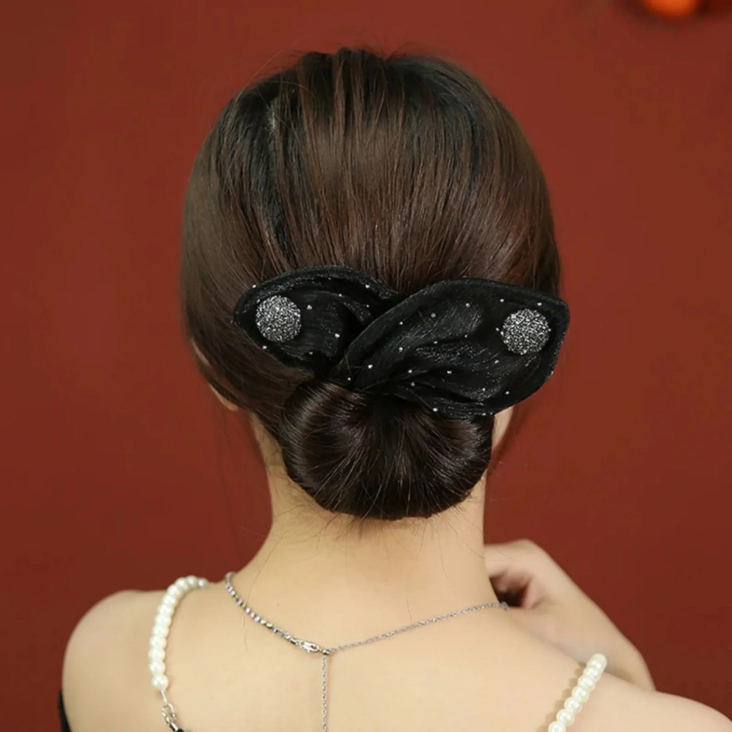 Women's Net Yarn Bow Rabbit Ear Headband Roller Magic Twisted Hairstyle Band 2023 New Fashion Hair Accessories