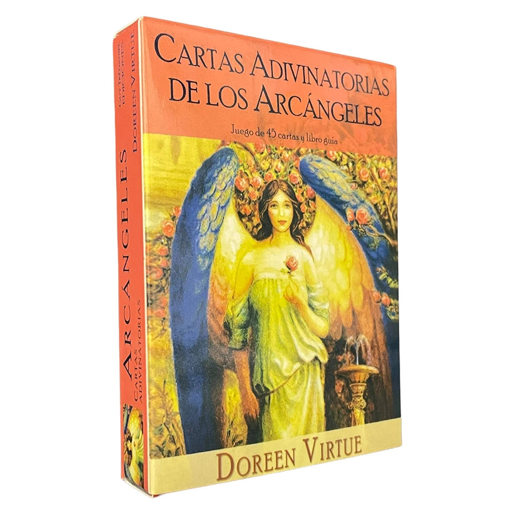 Archangel Tarot Oracle Cards in Spanish Version Fate Tips Angels Oraculos Board Games Deck Witchcraft Fairy E-guidebook