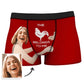 custom funny Girlfriends face Shorts wife Love Hug Boxer Christmas gift Valentines Day husband briefs brihtday underwear gifts