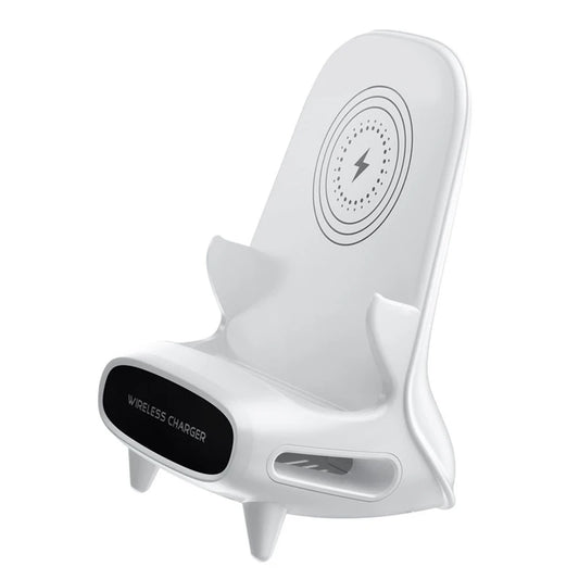 ZIZI Wireless Charger Mini Chair Sound Desk Mobile Phone Holder 10W Fast Charge Wireless Charger Office Desk Stand
