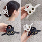 Cute Cat Acrylic Hair Claws Elegant Hair Bath Clip Ponytail Clips Headwear Hair Accessories For Woman Girls