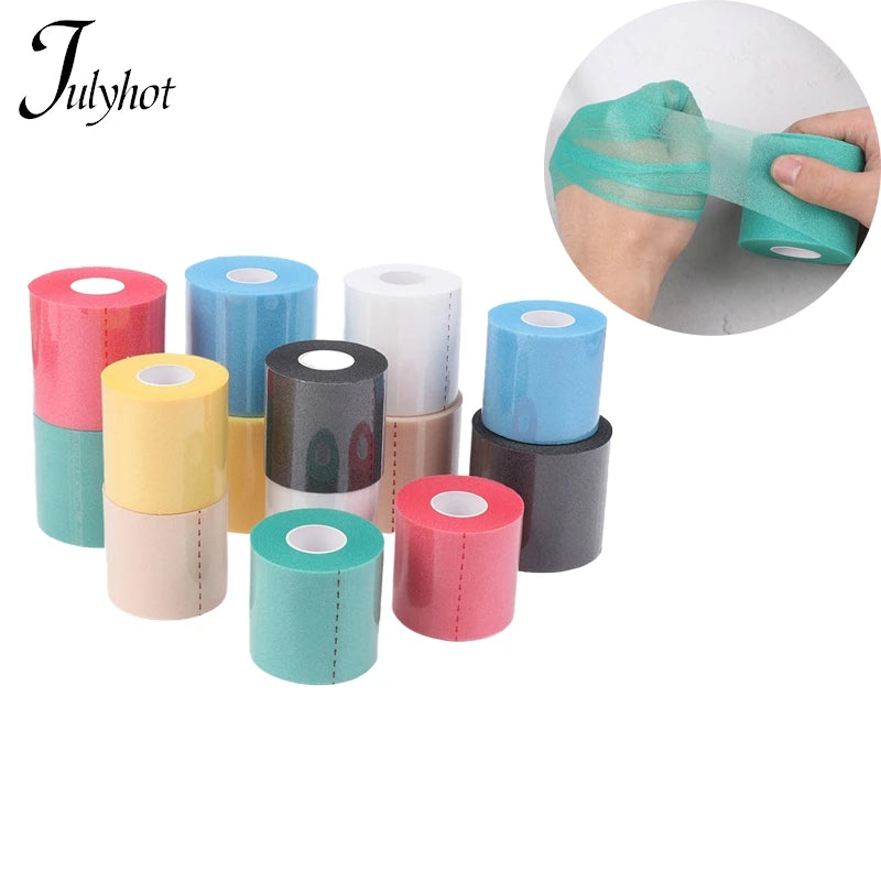 Foam Bandage Elbow Knee Pads Film Foam Underwrap Sports Pre-Wrap For Athletic Tape Sponge Skin Film Self-Adhesive Elastic