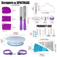 137Pcs Cake Decorating Tools Kit Pastry Turntable Kit Piping Nozzle Piping Bag Set Rotating Stand Baking Tools Accessories Bak