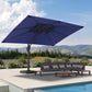 Double Top Large Offset Sun Shade Umbrella for Garden Deck Pool Backyard Patio Outdoor Parasol De Plage Navy Terrace Furniture