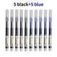 10Pcs/set High Quality Needle Type Gel Pens Straight Liquid Ballpoint Pen Kawaii Stationery School Office Supplies Writing