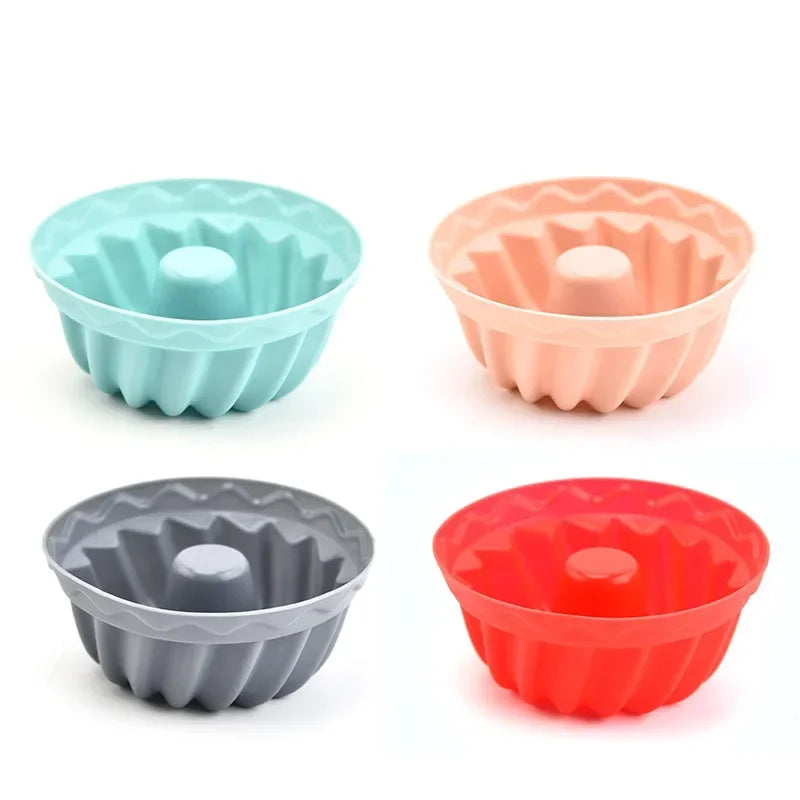 12PCS Silicone Mafen Cup Cake Mold Making Cake Pudding Jelly Mold DIY Baking Tool