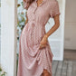 Ladies Polka Dot Print Shirt Dress Women Casual Midi Holiday Summer Dress Female Loose Women Beach Dress Sundress Robe Vestidos