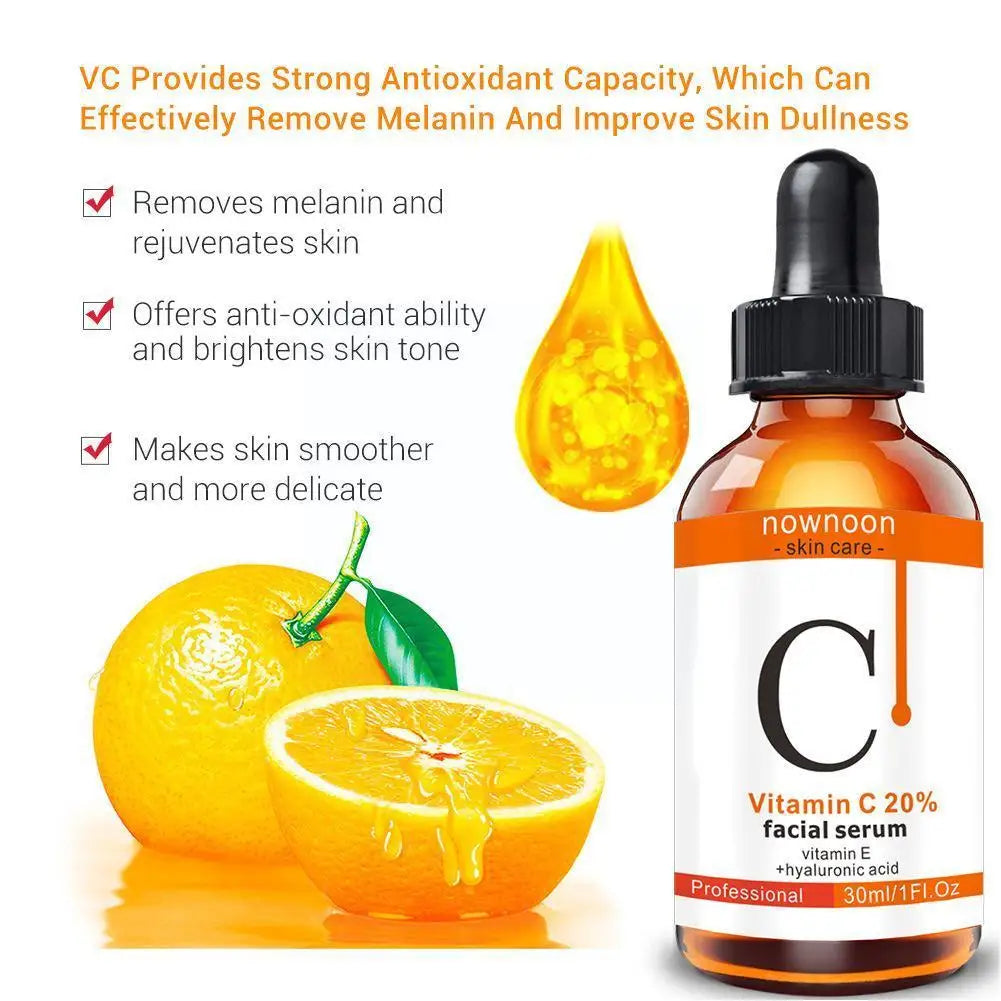 1Pc Vitamin C Serum, Retinol Serum and Hyaluronic Acid Spots Wrinkle Anti Remove Whitening Serum Facial Serum Facial Dark R4E1