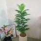 150cm Large Artificial Palm Tree Fake Tropical Plants Green Monstera Leaves Plastic Banyan Tree for Garden Home Office Decor