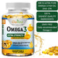 Omega-3 Fish Oil Rich In DHA and EPA, Improve Bad Mood, Relieve Stress, Strengthen The Brain, Improve Memory and Intelligence