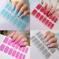 14Tips Nail Patch Baking-Free Gel Nail Sticker Long-Lasting Solid Color&Gradient Adhesive Nail Wraps DIY Nail Art Manicure Decor