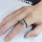 925 Sterling Silver Vintage Fashion Gothic Punk Ancient Dragon Men Jewelry Opening Ring Thai Silver Boyfriend Gift Party