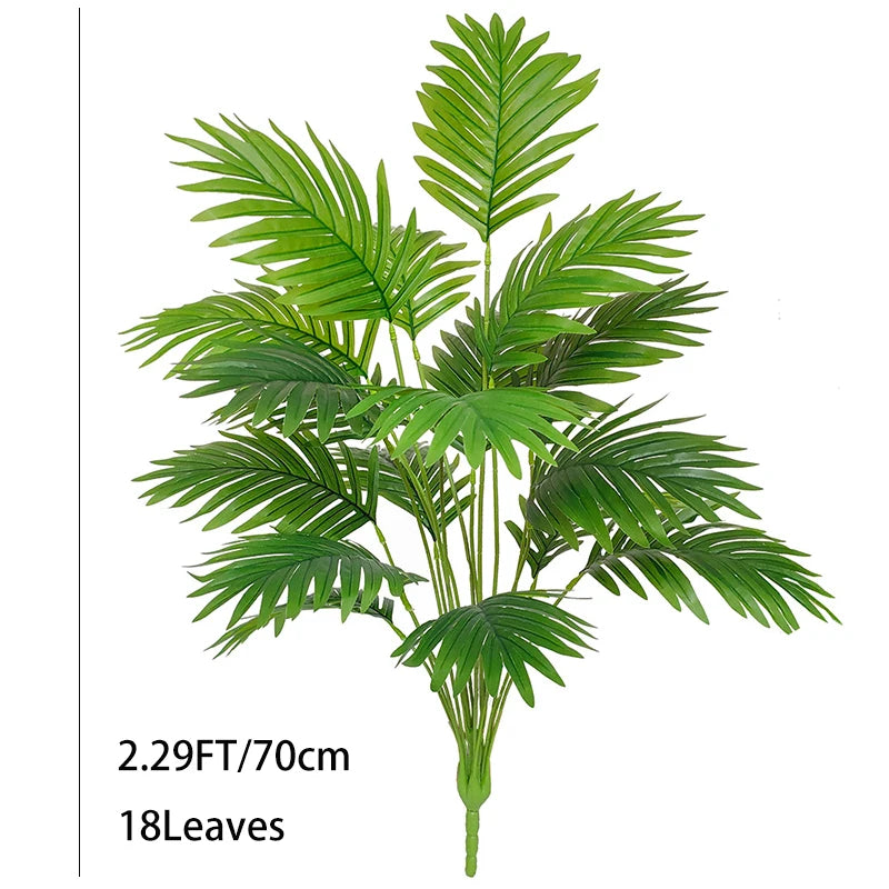 150cm Large Artificial Palm Tree Fake Tropical Plants Green Monstera Leaves Plastic Banyan Tree for Garden Home Office Decor