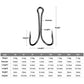 Fishing Accessories Double Hook 50pcs High Carbon Steel Crank Barbed Jig Hooks Peche A La Carpe Leurre For Soft Lure Equipment