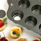 12Cups Non-stick Round Shaped Cheesecake Cup Mini Cake Baking  Pan Removable Bottom Baking Cake Tray Muffin Mold