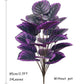 1.8-5FT Artificial Plant Purple Palm Tree Tropical Fake Plants Plastic Palm Leafs Big Monstera Tree Branch For Home Garden Decor