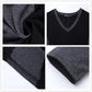 BROWON Fashion Men T-shirt Color Patchwork Design Tee Shirt Homme Cotton Long Sleeve T Shirt Men V-neck Tshirt Homme