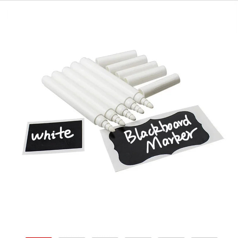 3/5/10pcs/Set White Liquid Chalk Pens for Wall Sticker Blackboard Chalkboard Window White Pen Chalk Marker Erasable