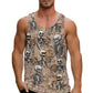 Funny Cat Pizza Graphic Tank Tops Men Women 2025 Sleeveless Tees Y2k Shirt Hawaii Beach Vest Top Unisex Cartoon Undershirt