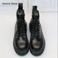 Womens Ankle Boots Black Medium Heel Lace Up Bottes Sexy