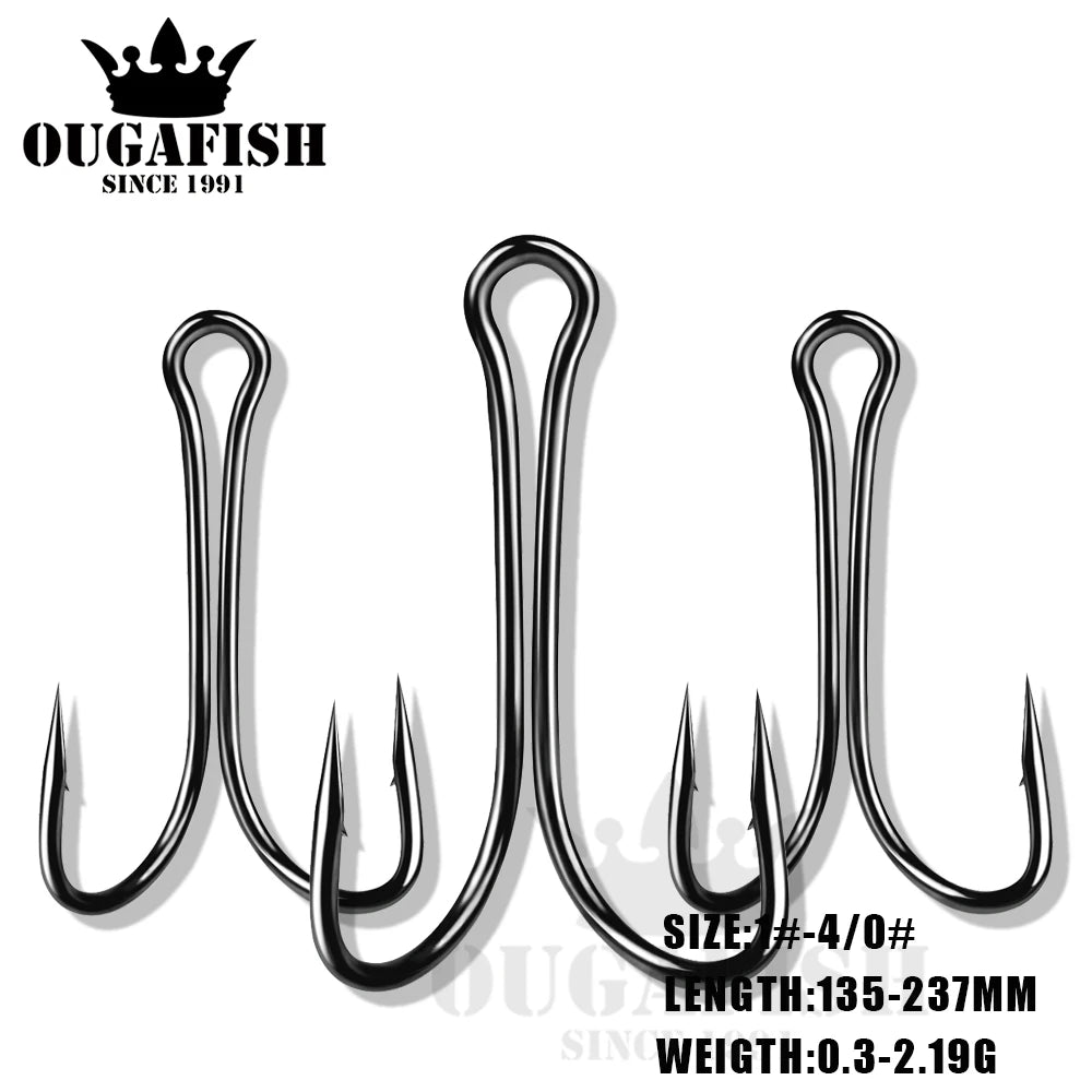 Fishing Accessories Double Hook 50pcs High Carbon Steel Crank Barbed Jig Hooks Peche A La Carpe Leurre For Soft Lure Equipment