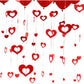 100pcs/set Red Heart Laser Sequined Balloon Pendant Valentines Day Romantic Wedding Hanging Decoration Birthday Party Supplies