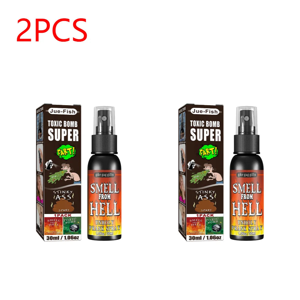 1-10pcs 30ML Liquid Fart Spray Can Stink Bomb Ass-Smelly Stinky Gas Crap Gag Prank Novelties Toy Joke Party Supplies