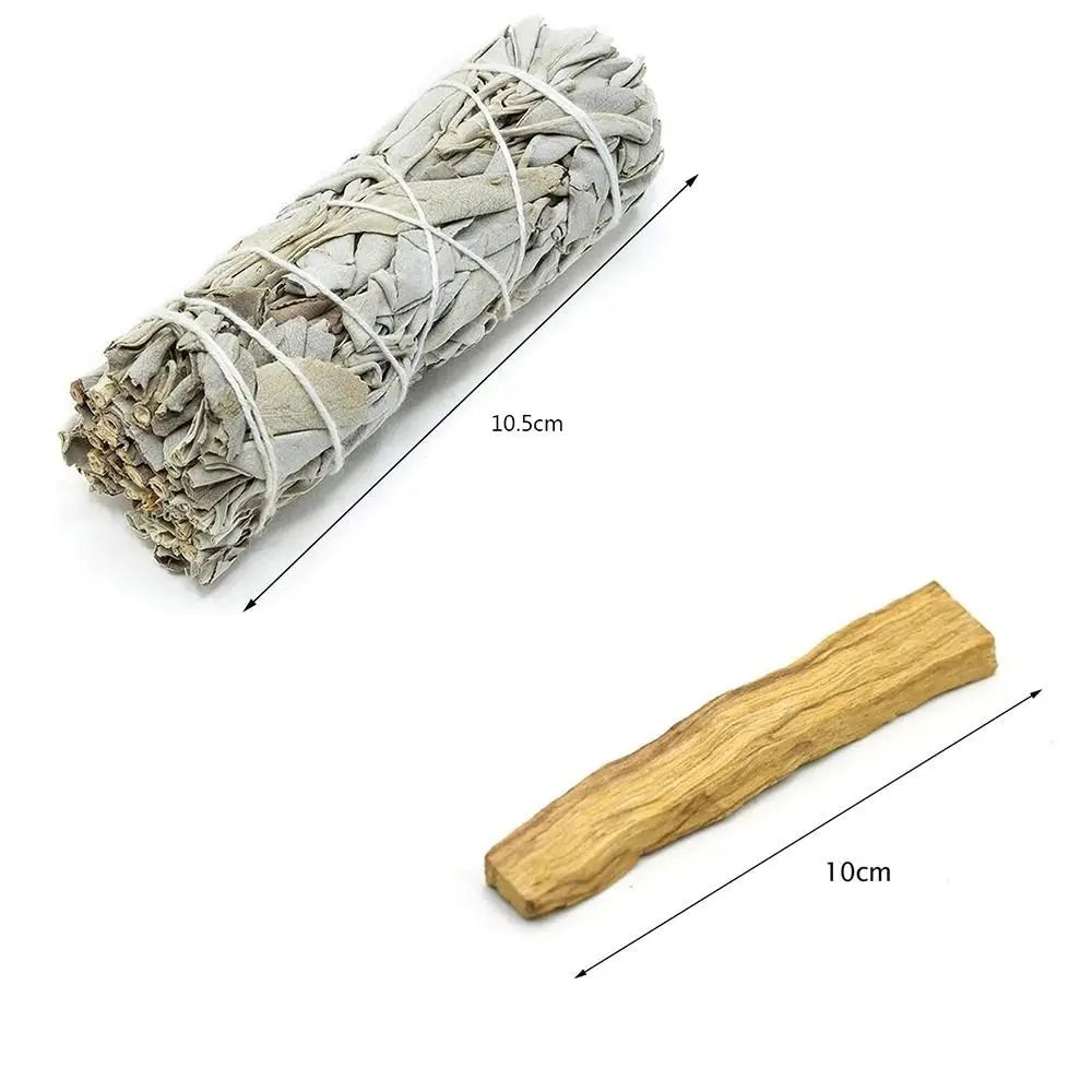 10cm White Sage Bundle Portable Practical Energy Cleansing Bundles Natural Multifunctional Spiritual Incense Sticks Indoor