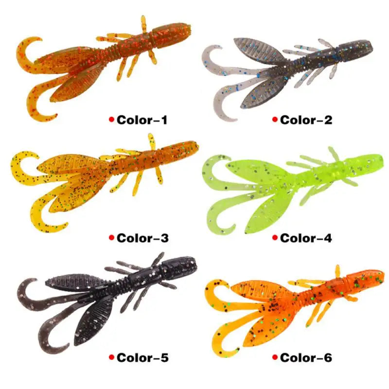 1Pcs Fishing Lure 55mm Soft Lure Fishing Lures Soft Silicone Baits Shrimp Bass Peche Gear Fishing Tackle Accessories