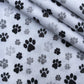 50*145cm Footprint Dog Paw Polyester 100% Cotton Fabric for Tissue Sewing Quilting Fabric Needlework Material DIY Handmade Craft