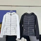 Autumn/winter 2024 Women  Knit Duck Down Stand Collar  Warm Short Coat