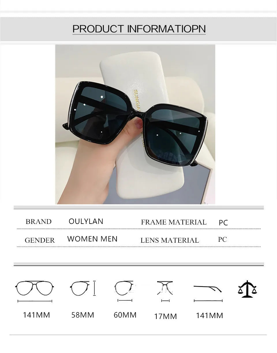 2022 Square Sunglasses Women Beach Small Frame Sun Glasses for Men Eyewear UV400 Vintage Sunshade