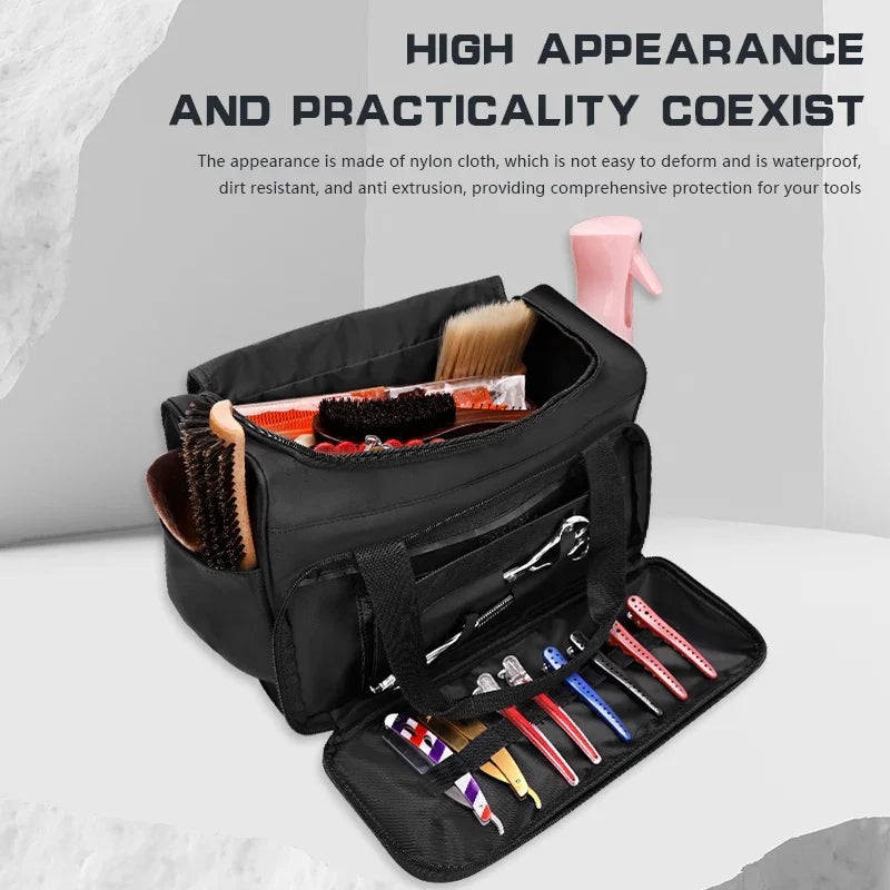 Barber Hair Scissor Comb Bag Backpack Hairdressing Tools Large Capacity Storage Pouch Haircut Box Case Suitcase Organizer