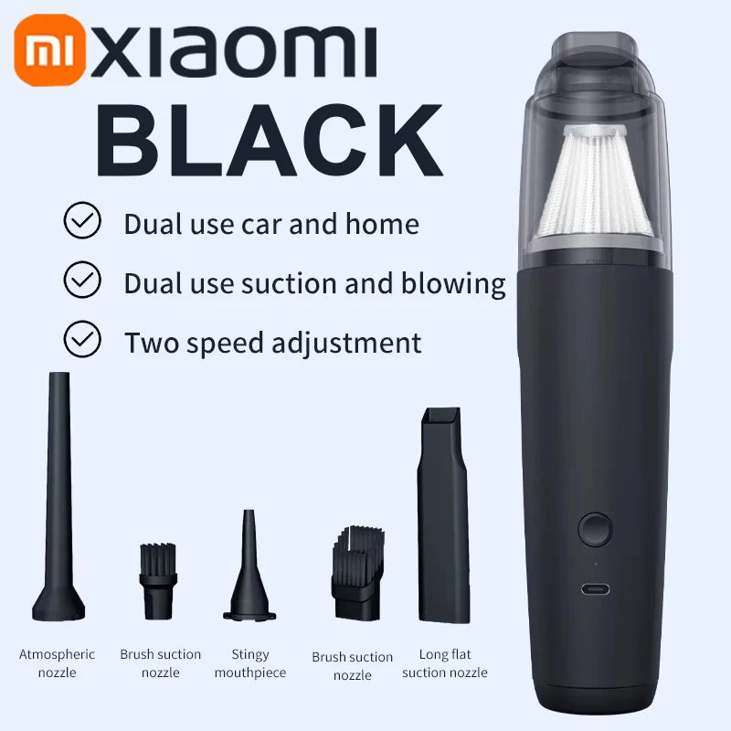 Xiaomi Car Vacuum Cleaner Metal Filter Charging High Power Wireless Portable High Suction Dust Mini Car-use Vacuum Cleaner New