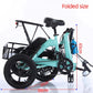 14 Inch Folding Electric Tricycle For Senior 48V Three-wheel Electric Bicycle Adult 2 Basket Seat Small Pedal ebike