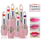 Crystal Jelly Flower Lipstick Temperature Color Changing Lip Balm Makeup Moisturizing Long Lasting Magic Lipsticks