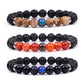 Hematite Changing Color Mood Bracelets Men Emotion Temperature Sensing Beads Anklet Women Tiger Eye Stone Bracelet Smart Jewelry