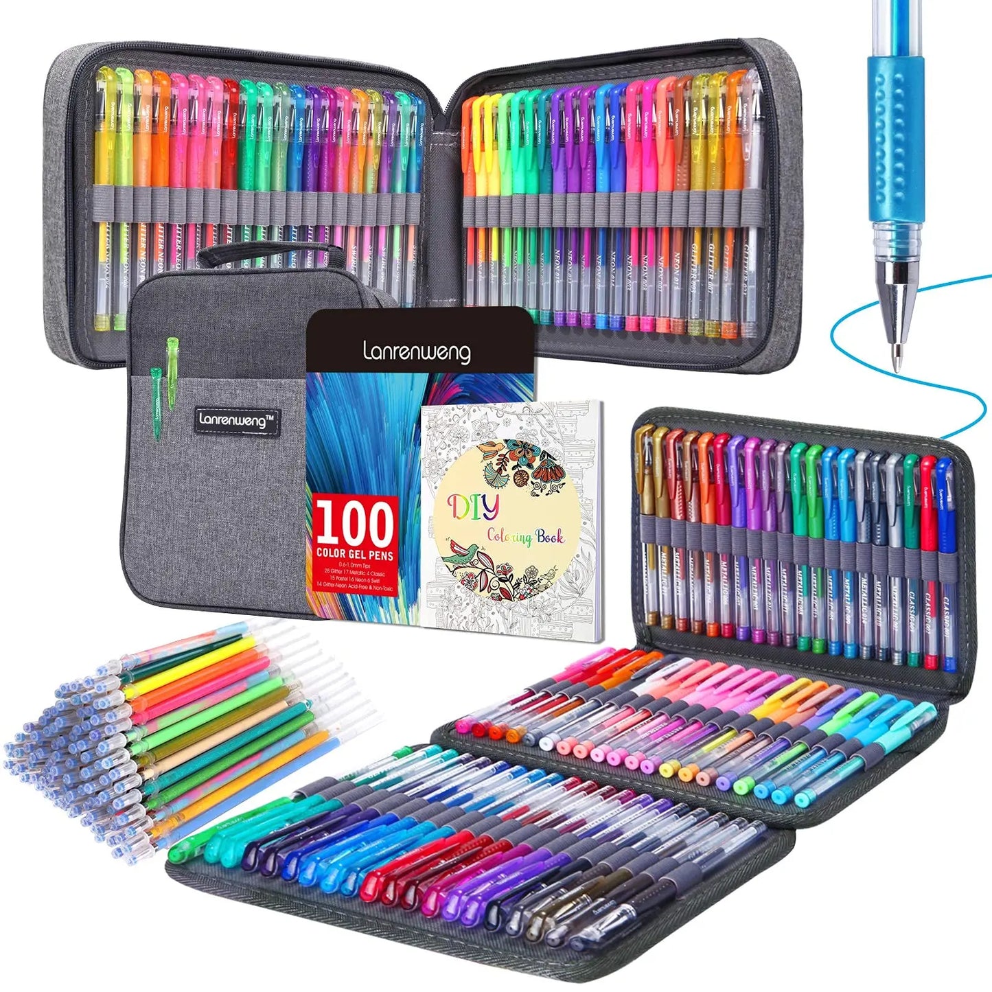 ZSCM 12/24/32/120/ Color Ballpoint Pens School Items Gel Pensoffice Accessories Stationery Supplies Erasable Pen  Highlighter Pe