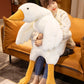 50-160cm Giant Long Plush White Goose Toy Stuffed Lifelike Big Wings Duck Hug Massage Throw Pillow Boyfriend Cushion for Girls