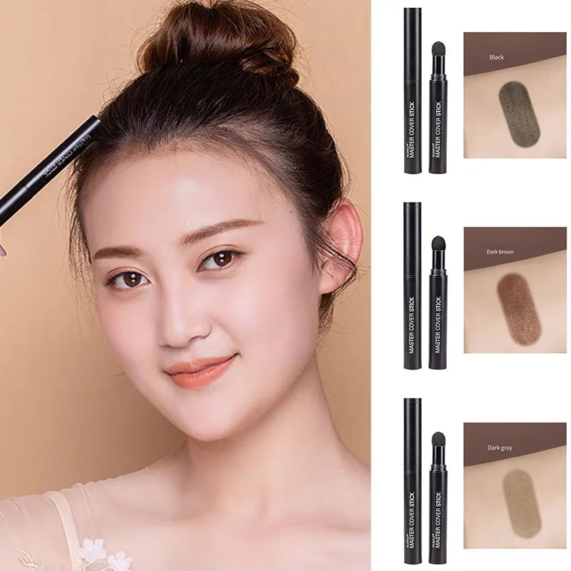 Hairline Concealer Pen Control Hair Root Edge Blackening Instantly Cover Up Hair Natural Hair Eyebrow Concealer Stick Travel