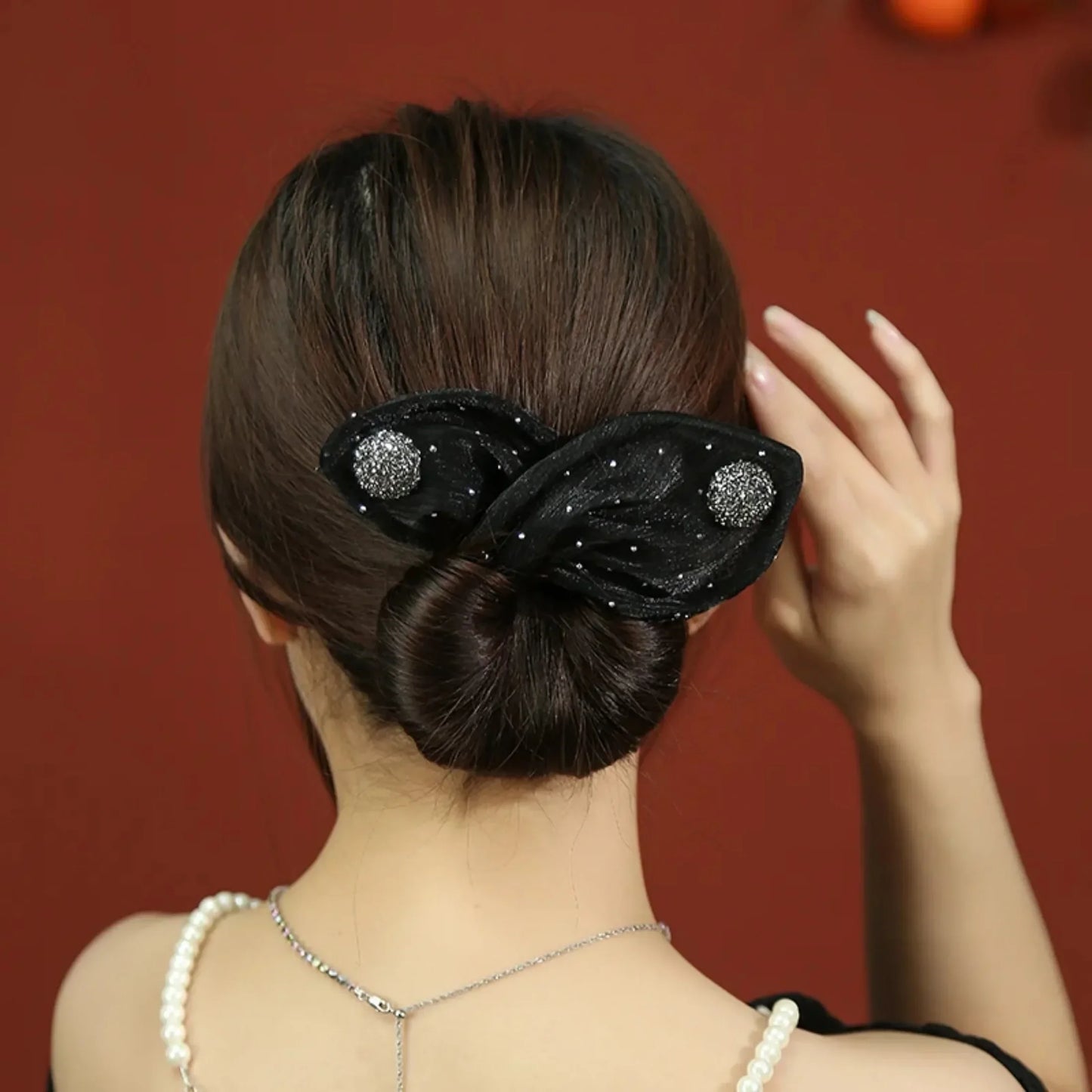 Women's Net Yarn Bow Rabbit Ear Headband Roller Magic Twisted Hairstyle Band 2023 New Fashion Hair Accessories