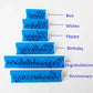 1 Set Cake Baking Molds Alphabet Letter Words Cookie Press Stamp Embosser Cutter Fondant Mould Happy Birthday Cake Decoration