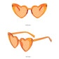 Love Heart Sunglasses Retro Big Frame Women Sunglasses UV400 Protection Summer Shades Eyewear Retro Cat Eye Vintage Sun Glasses